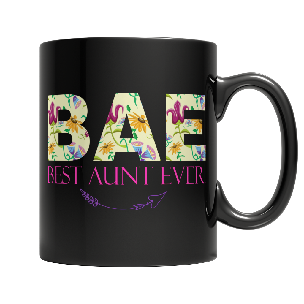 BAE Best Aunt Ever - Black Mug