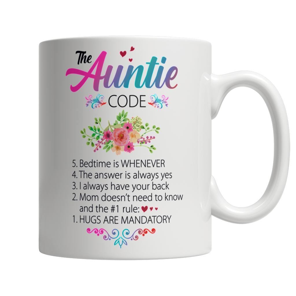 The Auntie Code - White Mug