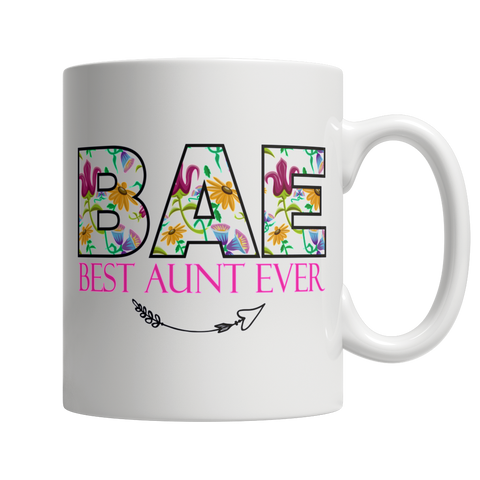 BAE Best Aunt Ever - White Mug